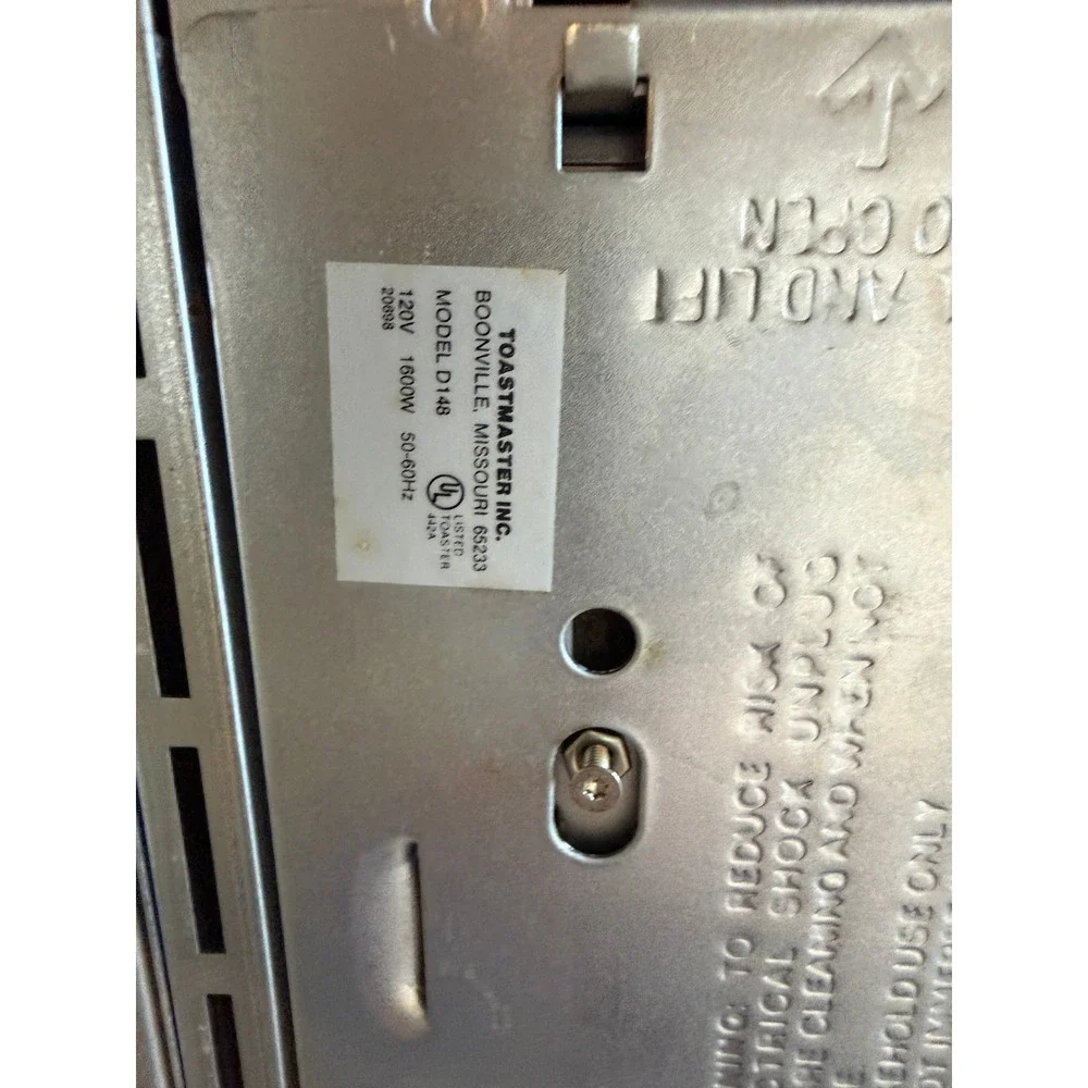 Vintage Toastmaster D148 4 Slice Toaster Retro Chrome Brushed‎ Metal Controls